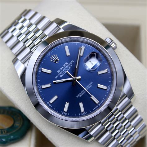 rolex blau|rolex blue dial.